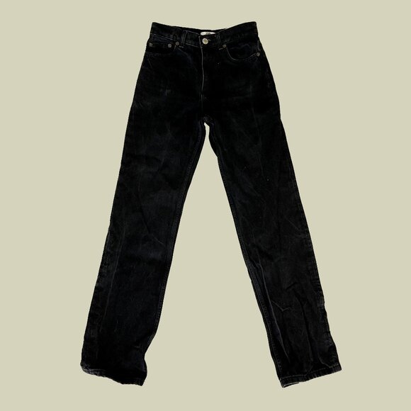 Zara Black Straight Leg Jeans - Picture 1 of 4